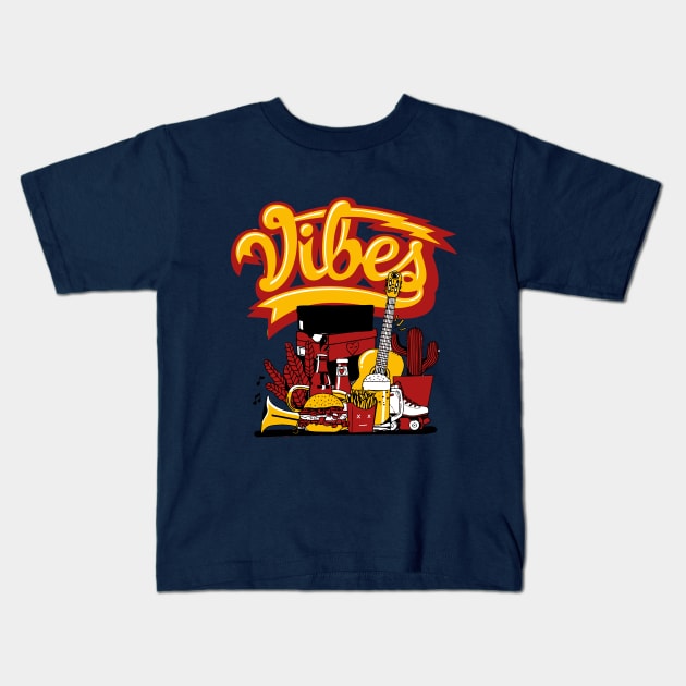 Vibes Midas Gold Sneaker Art Kids T-Shirt by funandgames